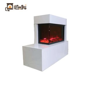شومینه با باکس سفید