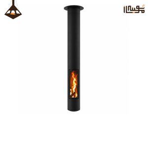 شومینه آویز مدرن طرح استوانه